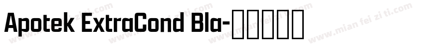 Apotek ExtraCond Bla字体转换